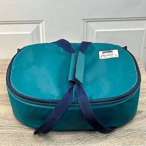 Pyrex Portables Carry Bag Green Vintage 2 QT Glass‎ Container Lid 702-PC
